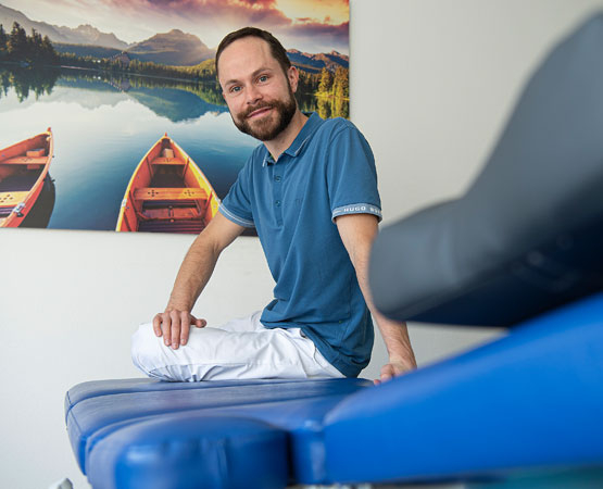 Xavier Filleau a ouvert son cabinet de physiothérapie à Vevey juste avant la pandémie. © ARC Jean-Bernard Sieber