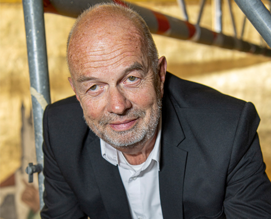Eric-James Favre-Bulle, restaurateur en chef de la basilique Notre-Dame du Valentin. ARC - JB Sieber