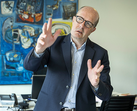 À la tête de la Direction générale de la mobilité et des routes depuis 2015, Pierre-Yves Gruaz fait le point sur les grands défis de la mobilité vaudoise pour les prochaines décennies. ARC Jean-Bernard Sieber